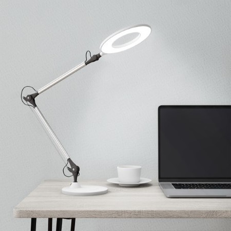 HASTINGS HOME Hastings Home Swing Arm Desk Lamp-Dimmable LED 781655HIE